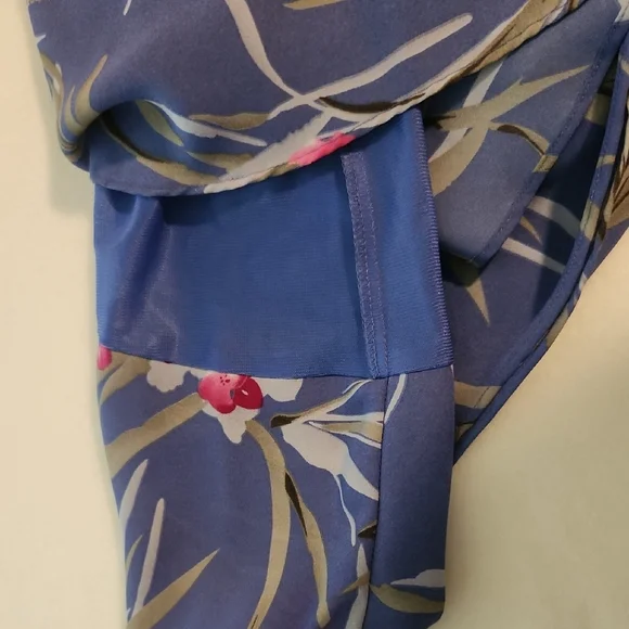 Ronni Nicole - Blue And Pink Floral Dress Women's Size 10 - Picture 8 of 8